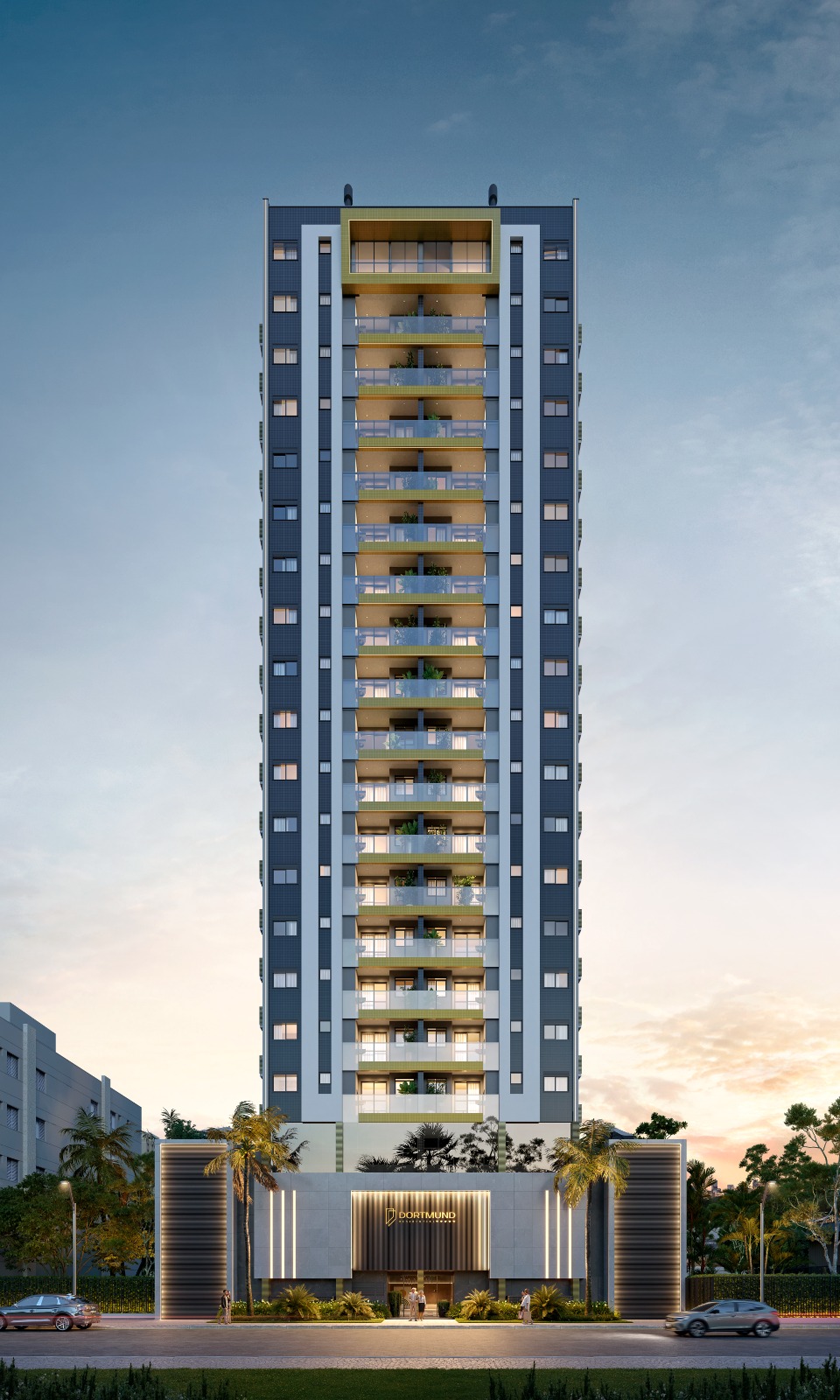 70- Residencial Dortmund-Apenas 100 metros do Estádio Heriberto Hülse, Bairro Cormerciário Centro Criciúma (prazo de entrega 2030)